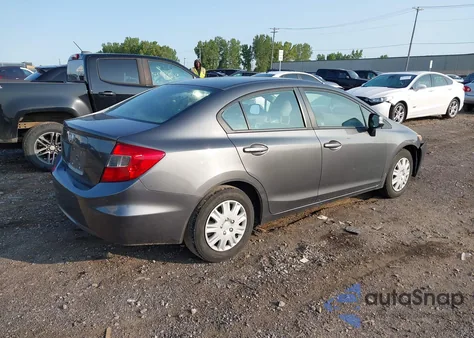 2012 Honda Civic Lx z USA, uszkodzony, nr VIN 2HGFB2F5XCH326764